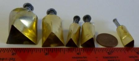 Brass clay cutters triangle shape